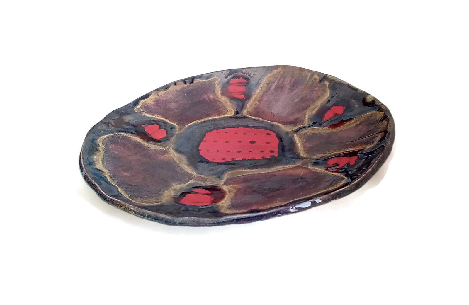 Decorative Plate For Display, Abstract ceramic plate wall decor, 9th anniversary for her, Mothers Day Gift Fro Daughter, Best Gifts For Her - Ceramica Ana Rafael