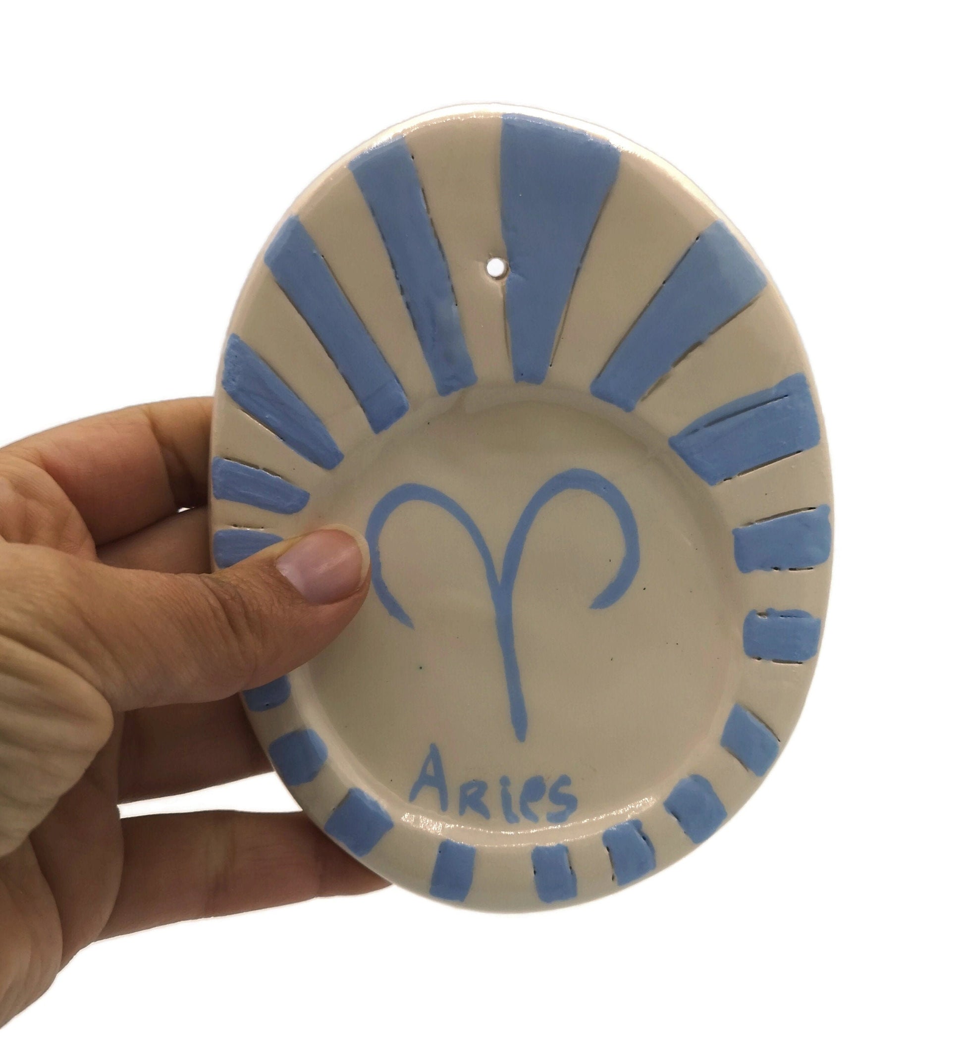 CLAY INCENSE HOLDER, Aries Birthday Gift, Mothers Day Gift From Daughter, Incense Stick Holder, Cone Incense Burner, Mom Birthday Gift Best - Ceramica Ana Rafael