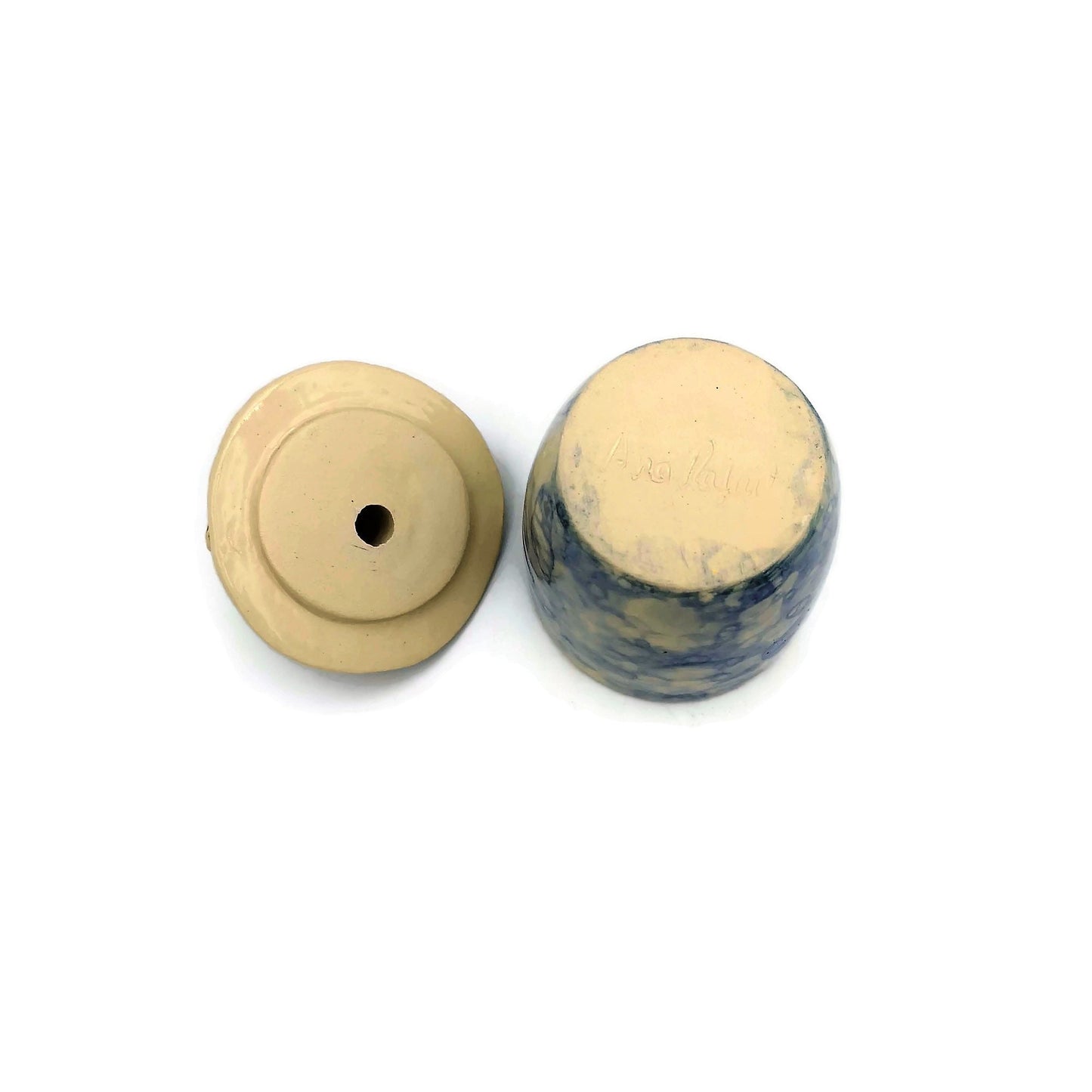 Handmade Ceramic Sugar Bowl With Lid, Modern Ceramic Jar Sugar Container, Housewarming Gift First Home Coastal Home Decor Clay Pot Salt Bowl - Ceramica Ana Rafael