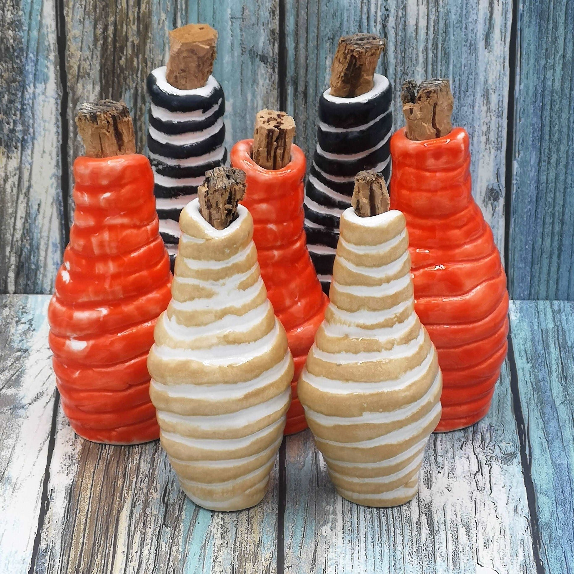 1Pc 85mm Handmade Ceramic Decorative Bottles, Cute Wedding Favors, Small Bottle Vase With Cork Stopper, Host Gift, Unique Tea Party Favors