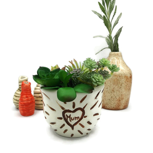 White Handmade Ceramic Bowl For Mum Birthday Gift From Daughter, Unique Mothers Day Gift, Artisan Pottery Trinket Bowl For Home Decor - Ceramica Ana Rafael