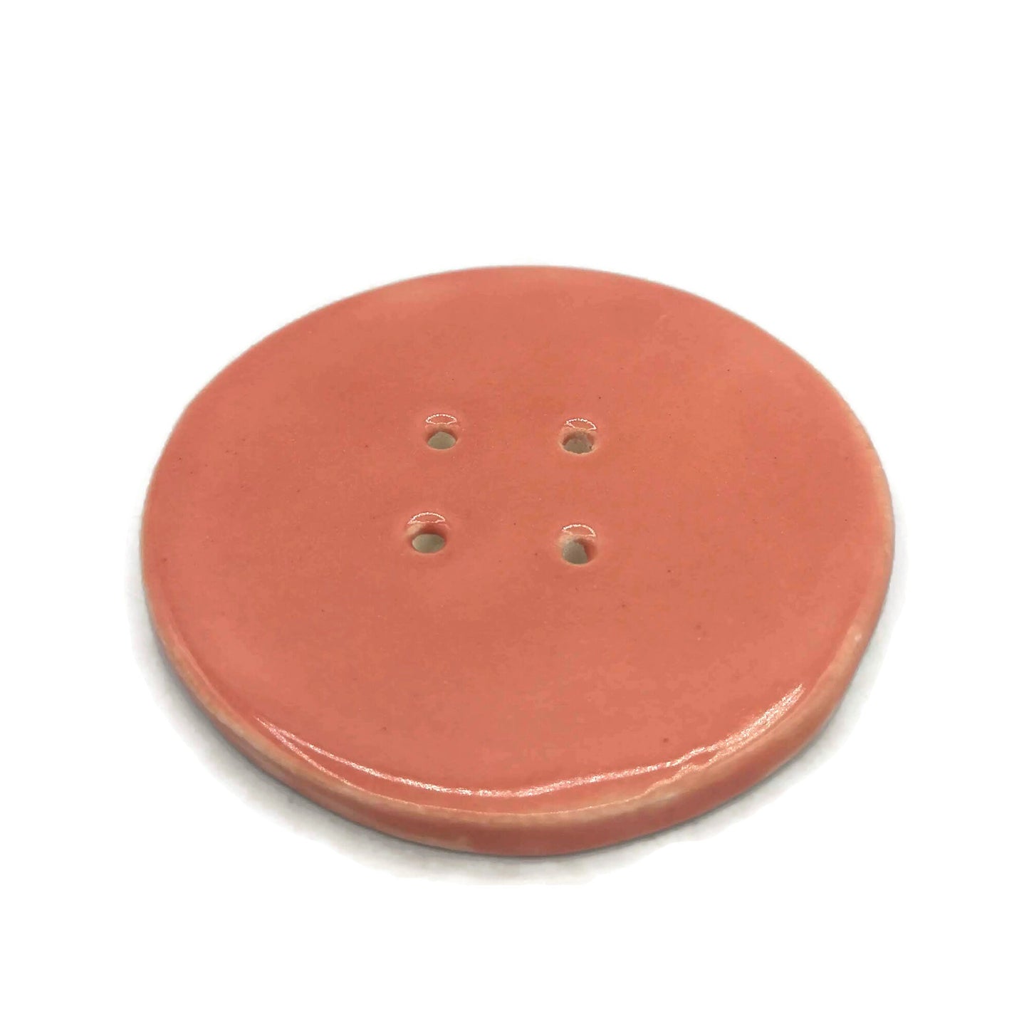 1Pc Extra Large Buttons, Handmade Ceramic Round Sewing Buttons, 3 inch Cute Jacket Buttons, Flatback Coat Buttons - Ceramica Ana Rafael