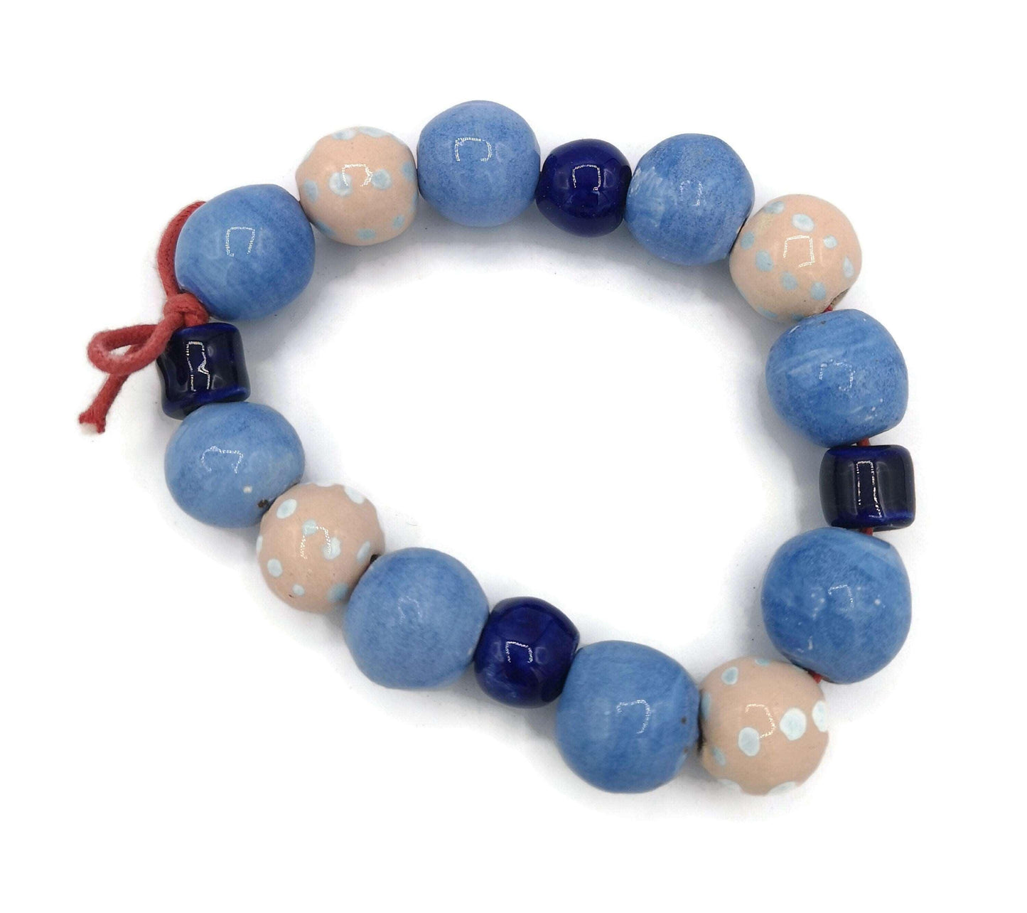 16Pc 10/15mm Handmade Ceramic Beads For Jewelry Making, Assorted Macrame Beads Large Hole, Best Sellers Bead String, Unique Round Beads