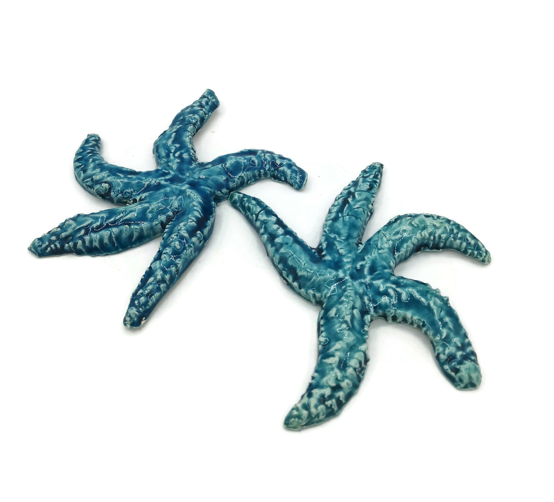 Handmade ceramic starfish tile, starfish wall decor, birthday gift from daughter in law, beach lover gift for women, best sellers - Ceramica Ana Rafael