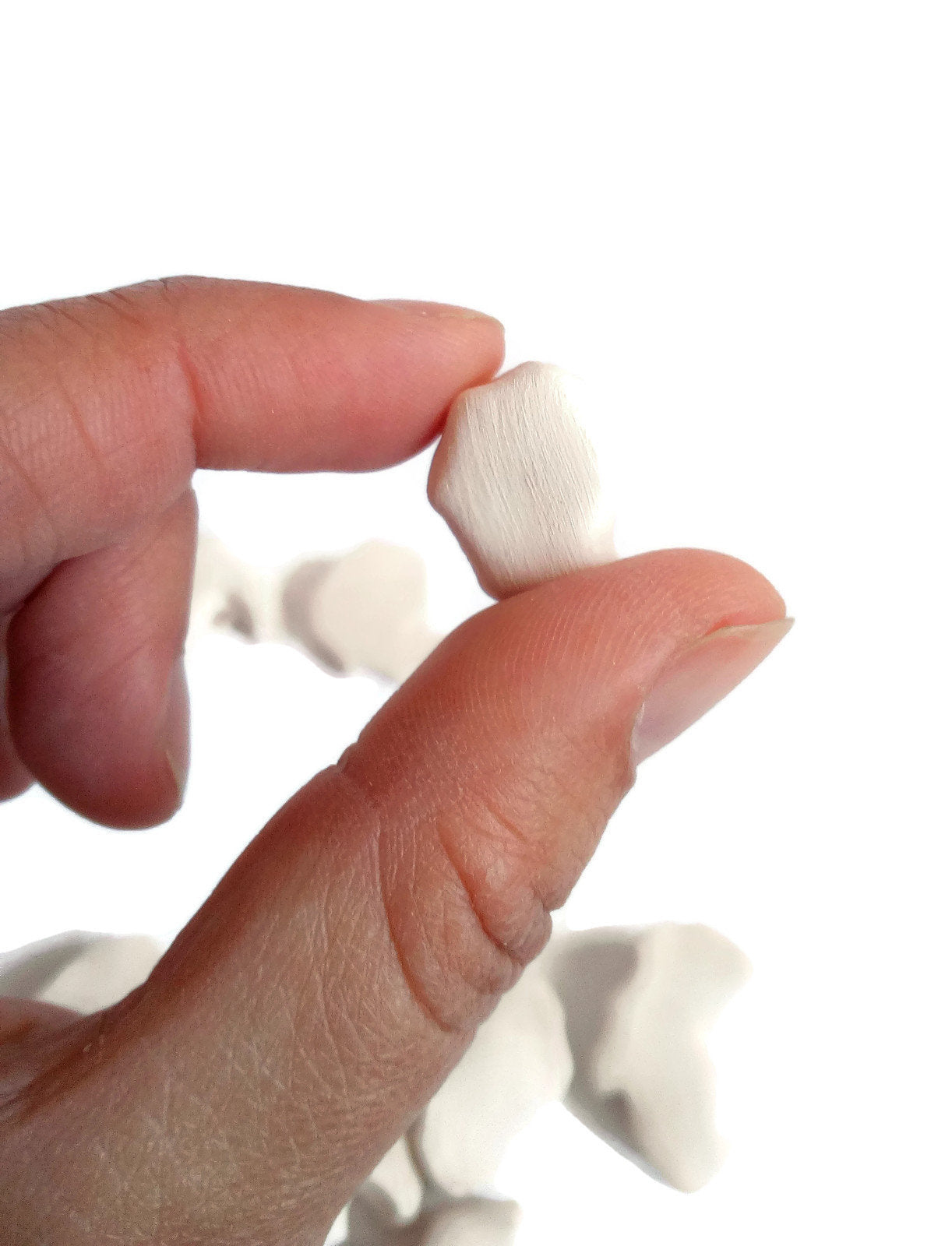 8Pc 15 to 35mm Assorted Extra Large Handmade Ceramic Bisque Beads Ready To Paint, Blank Clay Beads Jewelry Making, Macrame Beads Big Hole - Ceramica Ana Rafael