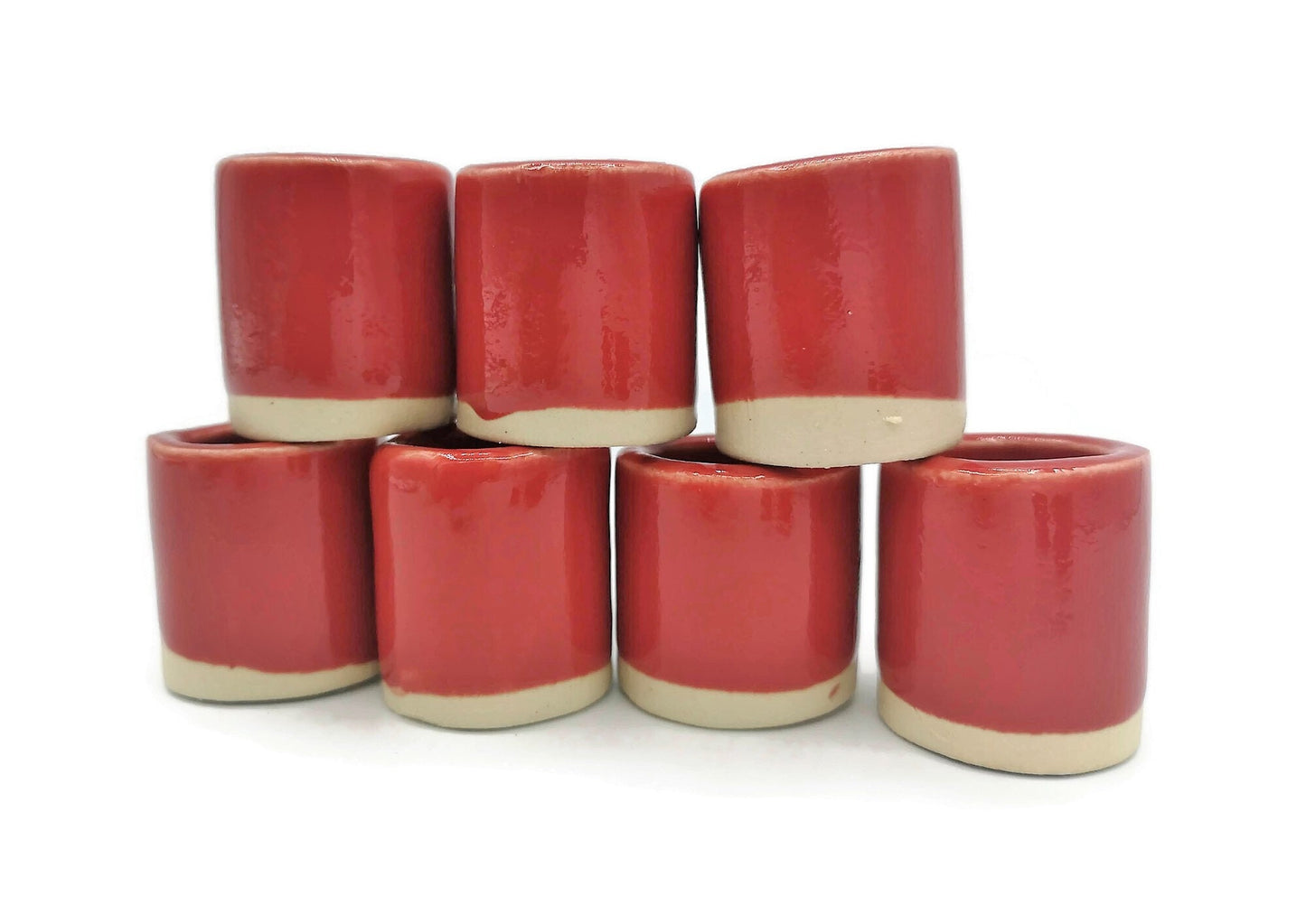 LARGE TUBE BEADS, 1 Pc Unique Clay Beads For Macrame, 35mm Long Ceramic Beads, Decorative Craft Beads With Large Hole - Ceramica Ana Rafael