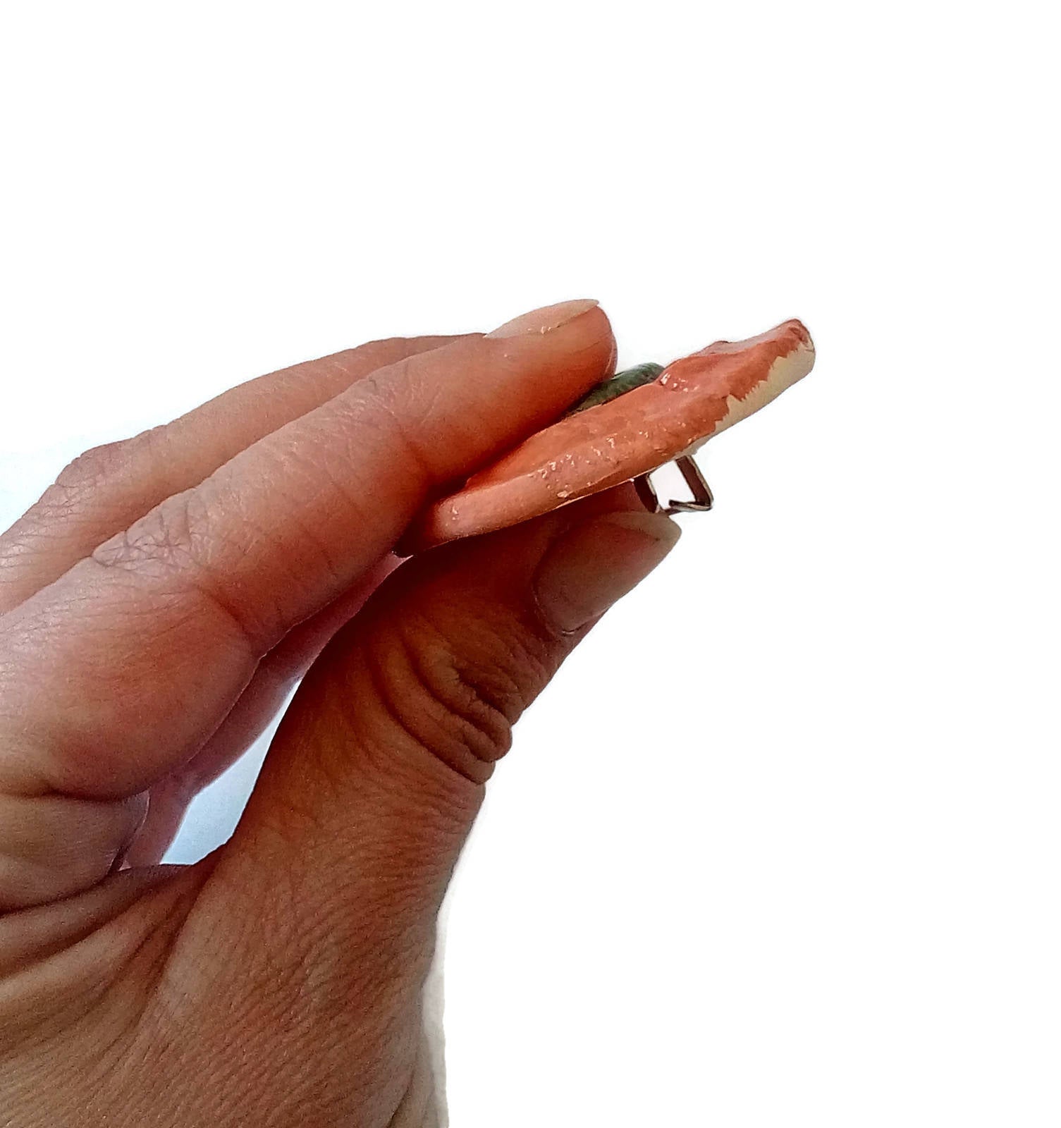 Handmade Ceramic Cameo Brooch, Best Gifts For Her, Broach Pin, Grandma Christmas Gifts, Mom Birthday Gift From Daughter - Ceramica Ana Rafael