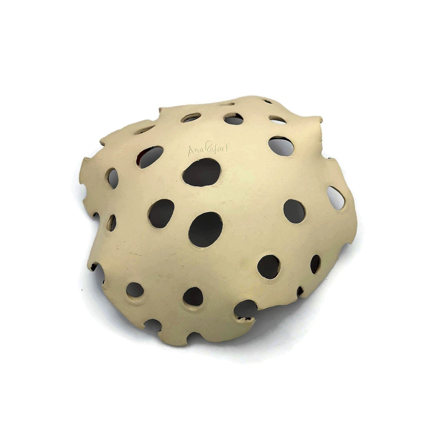 Handmade Ceramic Decorative Bowl, Centerpiece Bowl, Large Fruit Bowl With Holes Decor - Ceramica Ana Rafael