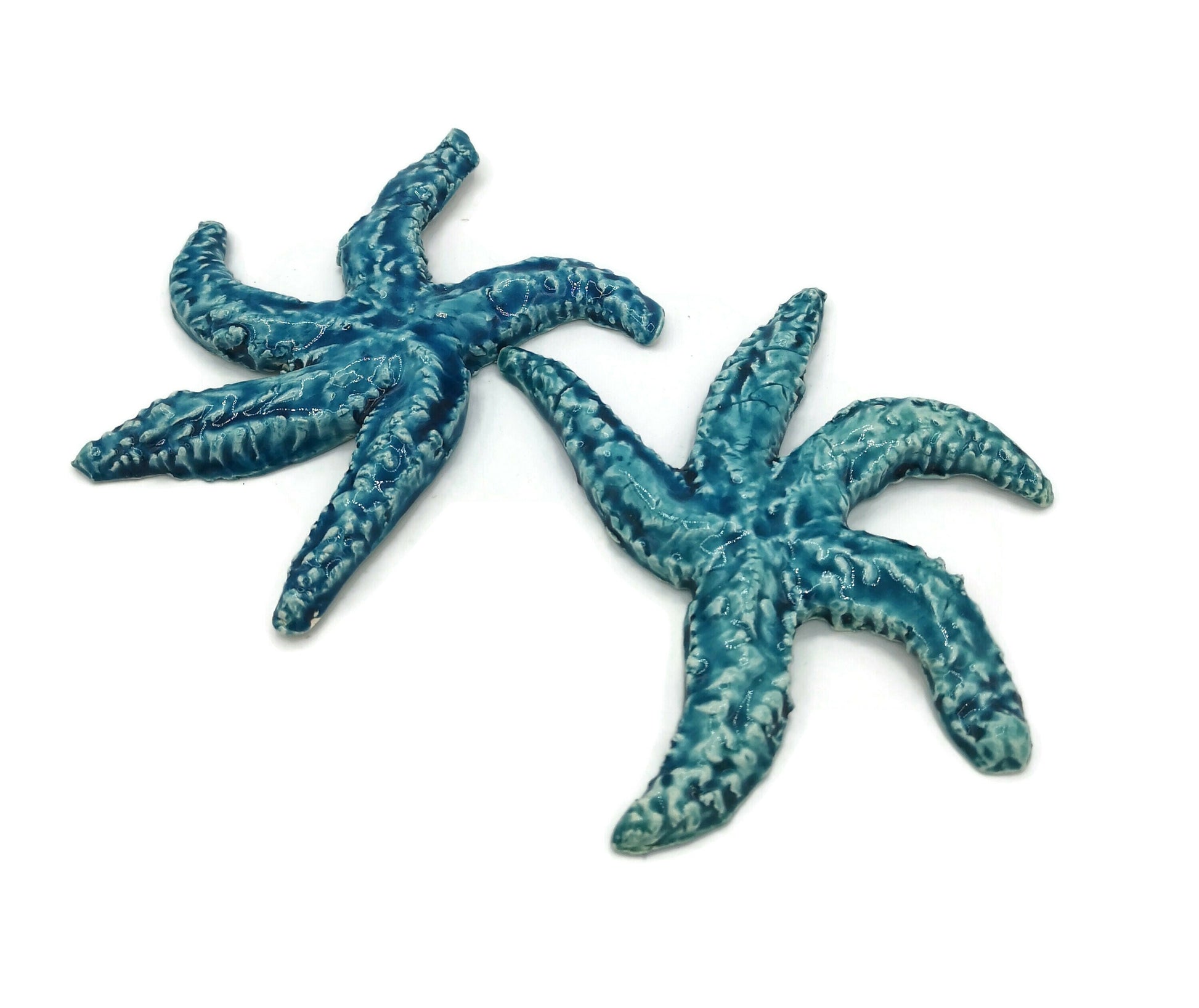 Handmade ceramic starfish tile, starfish wall decor, birthday gift from daughter in law, beach lover gift for women, best sellers - Ceramica Ana Rafael