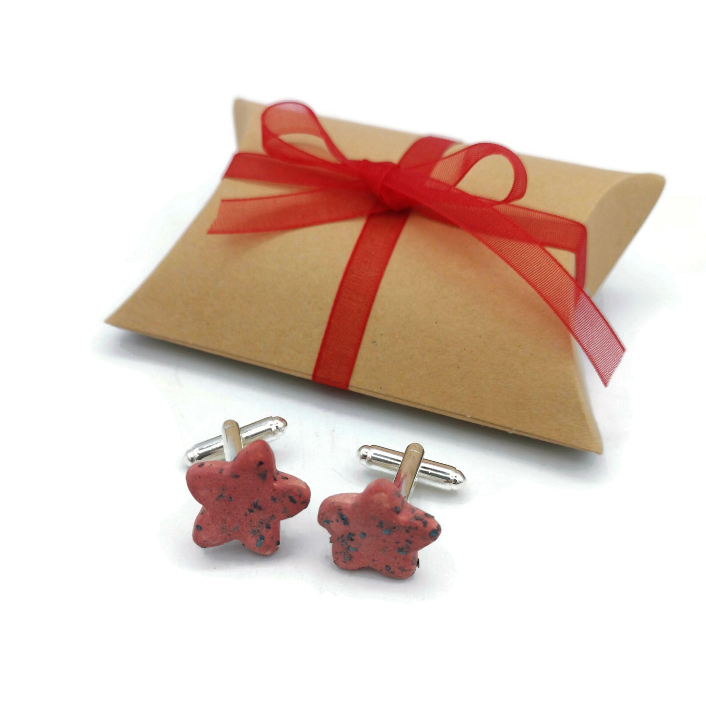 porcelain cufflinks for men, Fathers Day Gift For Boyfriend, ceramic 9th anniversary gift for husband birthday, Best Gifts For Him - Ceramica Ana Rafael