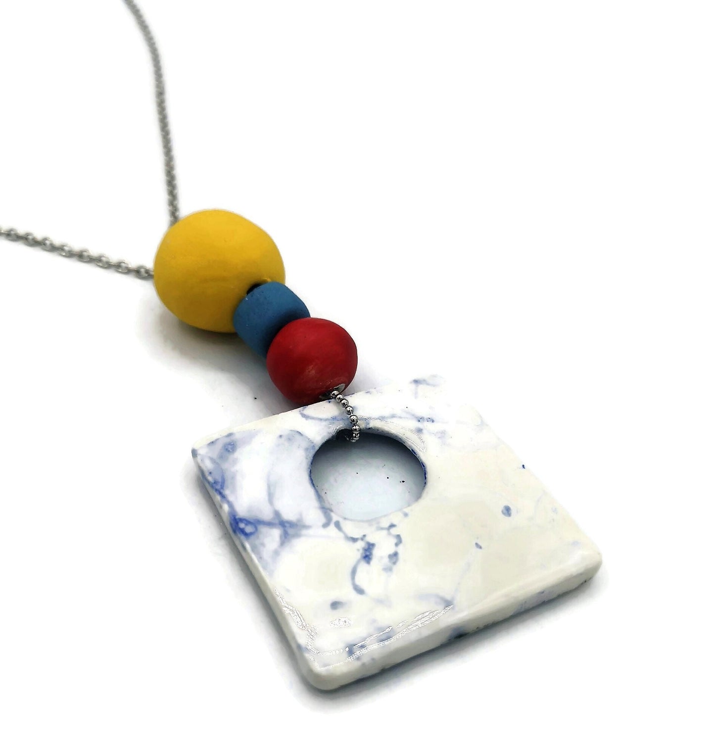 Statement Pendant Necklace For Women, Beaded Necklace Best Gifts For Her, Everyday Necklace Mom Birthday Gift Aestethic Boho Necklace - Ceramica Ana Rafael