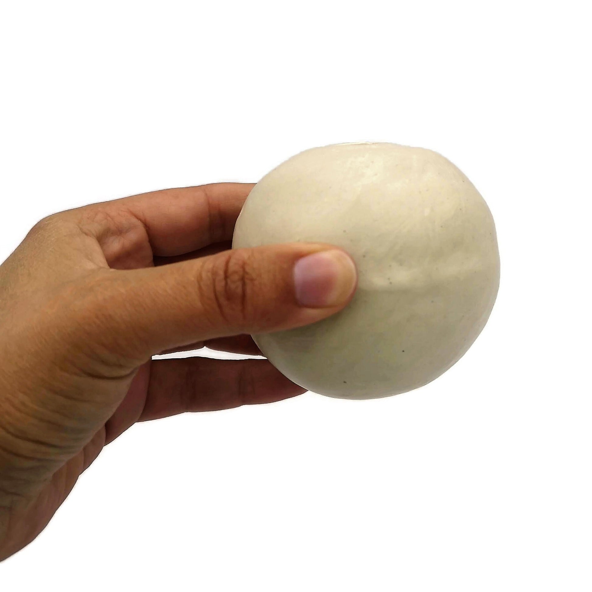 LARGE CERAMIC BEADS, Giant Macrame Beads, Round Ball Ornaments 70mm diameter, Large Hole Beads Handmade - Ceramica Ana Rafael