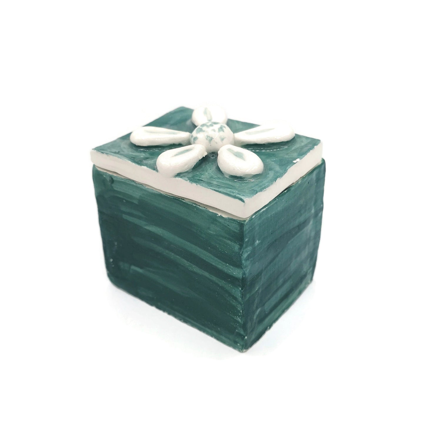 TRINKET BOX, CERAMIC Box, Custom Jewelry Box With Lid, Keepsake Box Mothers Day Gifts For Women Who Has Everything, Small Decorative Box - Ceramica Ana Rafael