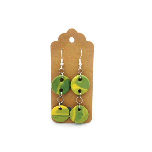Statement Earrings Dangle Clay Earrings, Handmade Ceramic Aesthetic Earrings, Dangle Earrings For Mom Birthday Gift From Daughter - Ceramica Ana Rafael