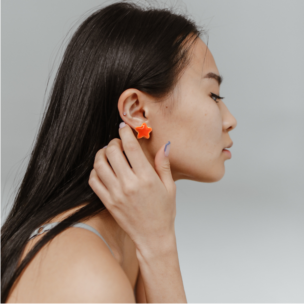 Celestial Earrings - Handmade Clay Star Stud Earrings