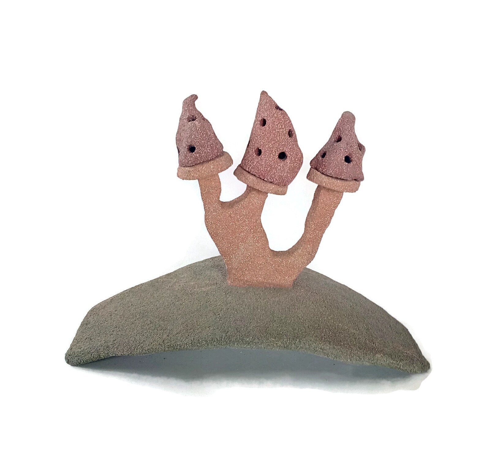 handmade ceramic mushroom sculpture, weird office desk accessories for women, mushroom lovers gift, best sellers, unique wedding gift couple - Ceramica Ana Rafael