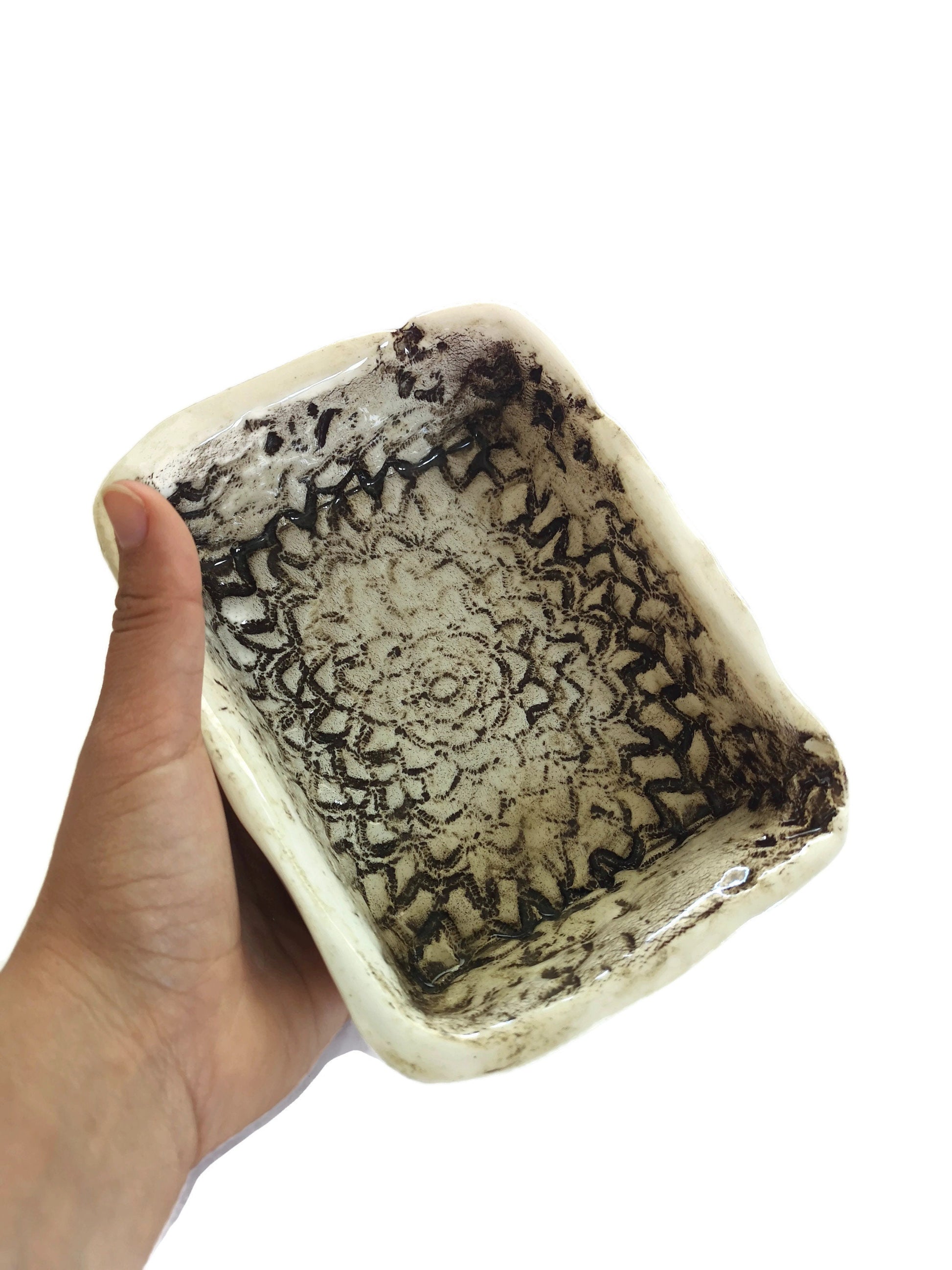 TRINKET BOWL, DECORATIVE Bowl With Feet, Handmade Elegant Tableware For Dining Room Decor, Key Bowl - Ceramica Ana Rafael