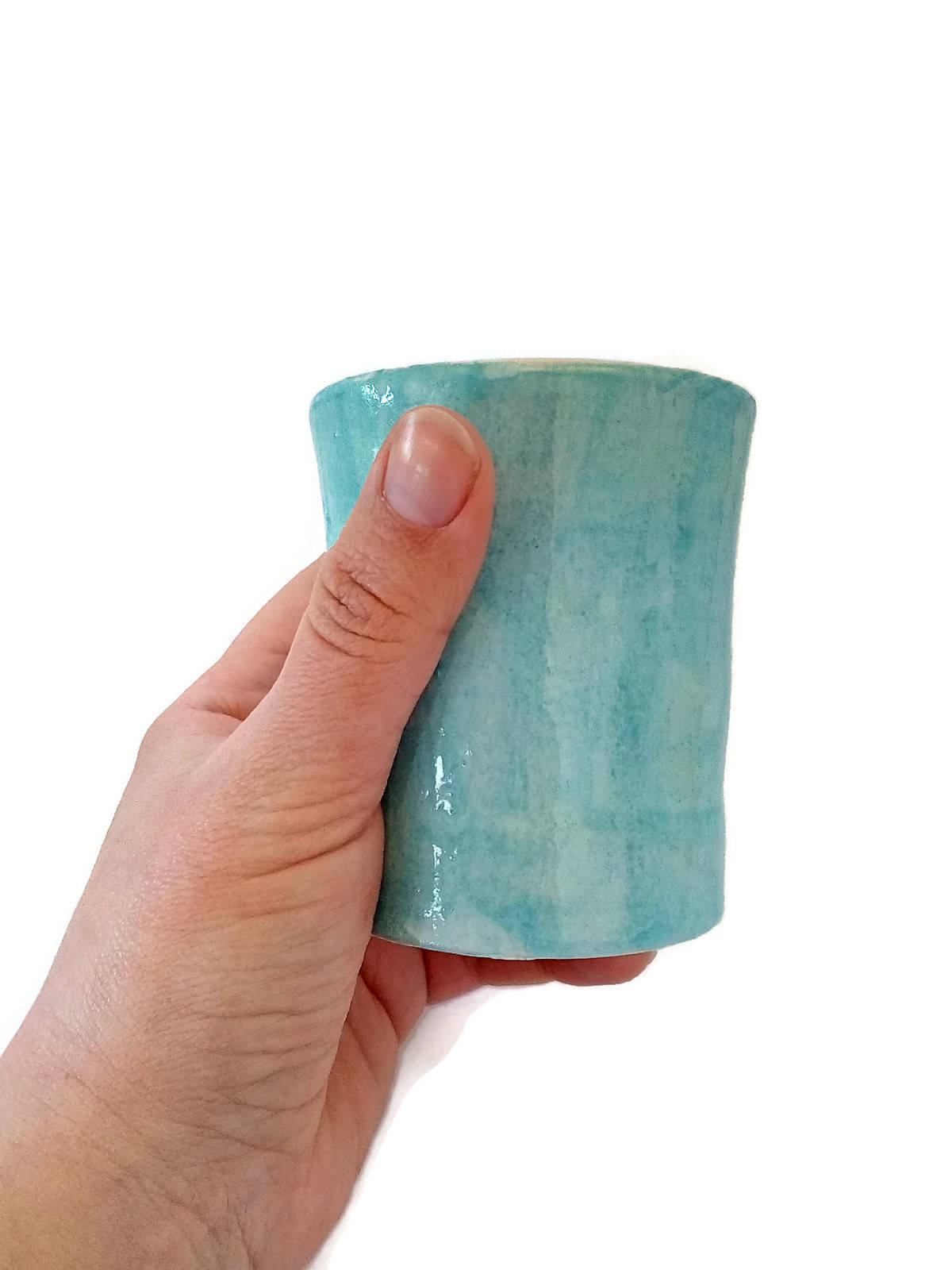 CERAMIC TUMBLER No HANDLE, Coffee Mug Handmade Pottery, Best Gifts For Him, Valentines Day Gift, Housewarming Gift First Home, Keep Cup - Ceramica Ana Rafael