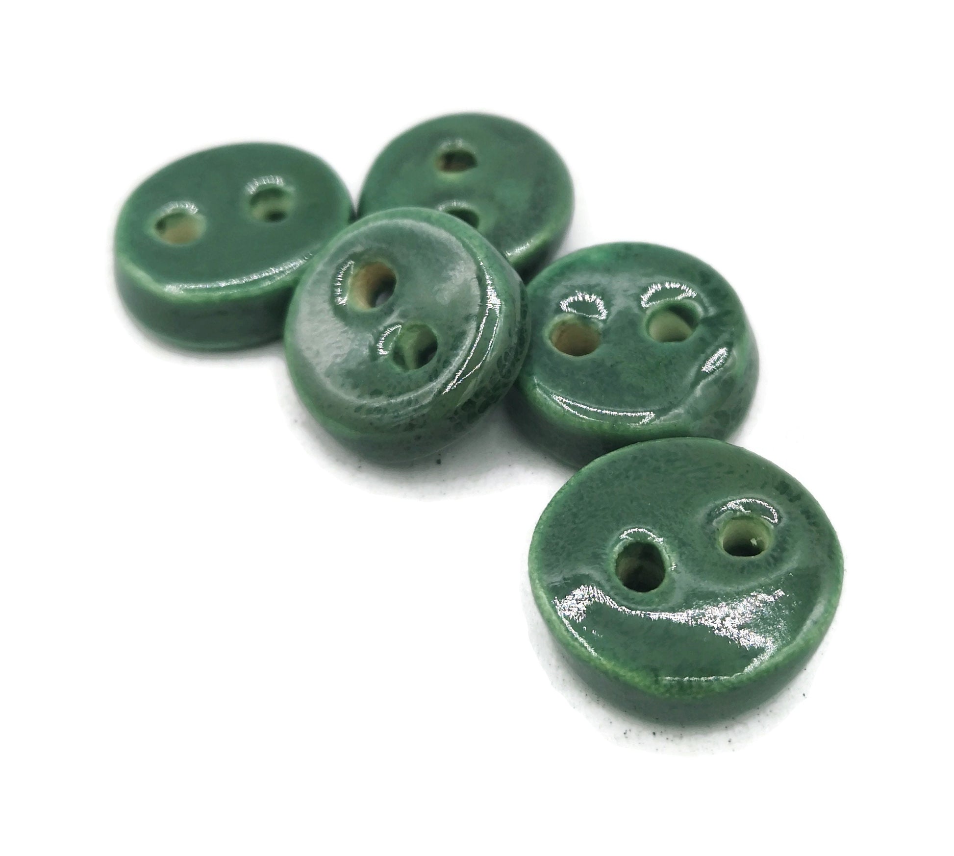 Coat Buttons, 5 Pcs Sewing Buttons Antique Look, Handmade Ceramic Beads For Jewelry Making, Sewing Supplies And Notions, Best Gifts For Her - Ceramica Ana Rafael
