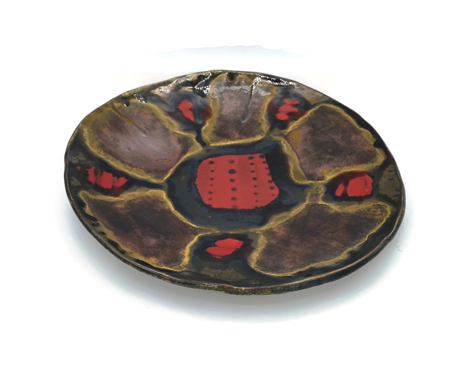 Decorative Plate For Display, Abstract ceramic plate wall decor, 9th anniversary for her, Mothers Day Gift Fro Daughter, Best Gifts For Her - Ceramica Ana Rafael