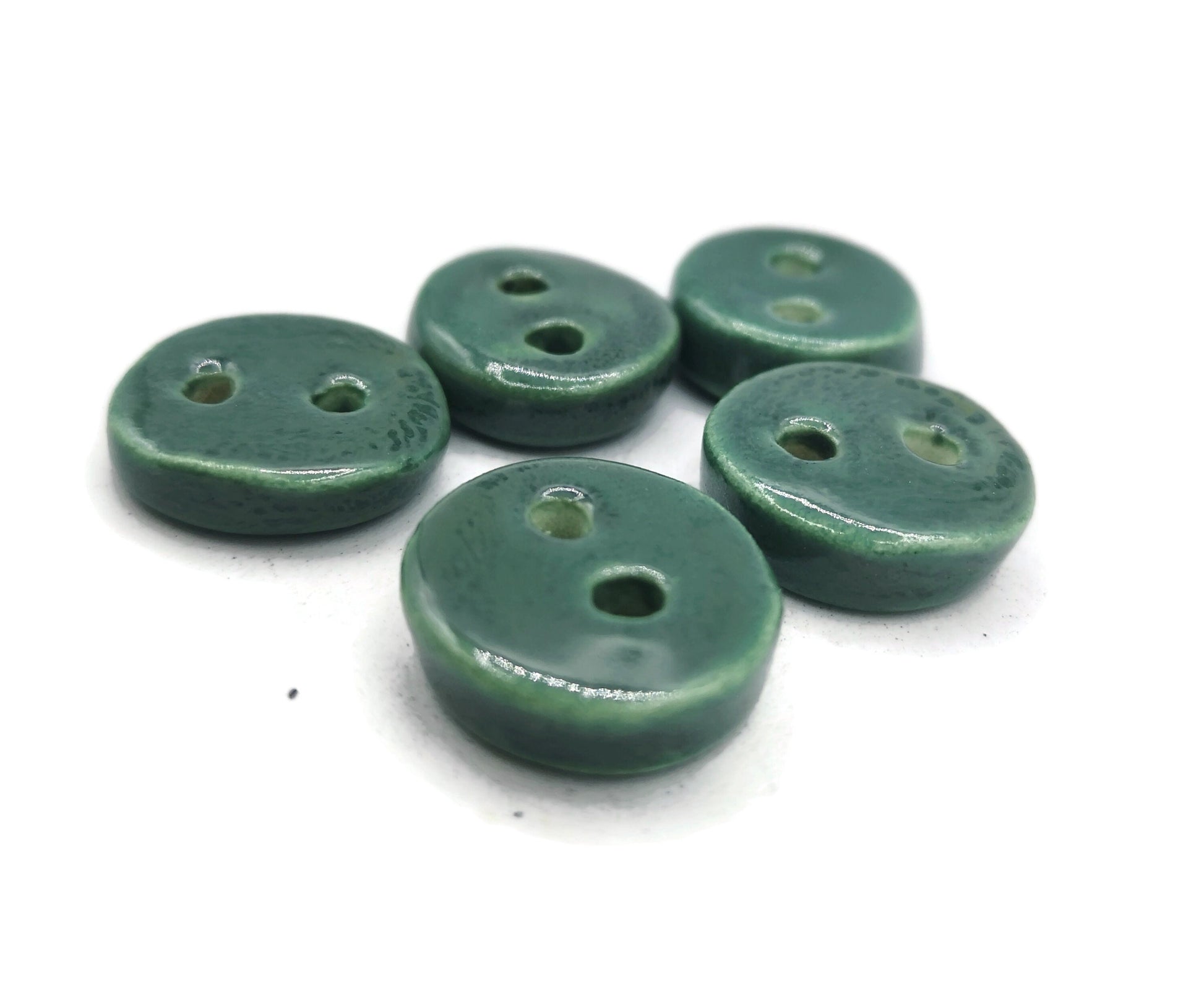 Coat Buttons, 5 Pcs Sewing Buttons Antique Look, Handmade Ceramic Beads For Jewelry Making, Sewing Supplies And Notions, Best Gifts For Her - Ceramica Ana Rafael