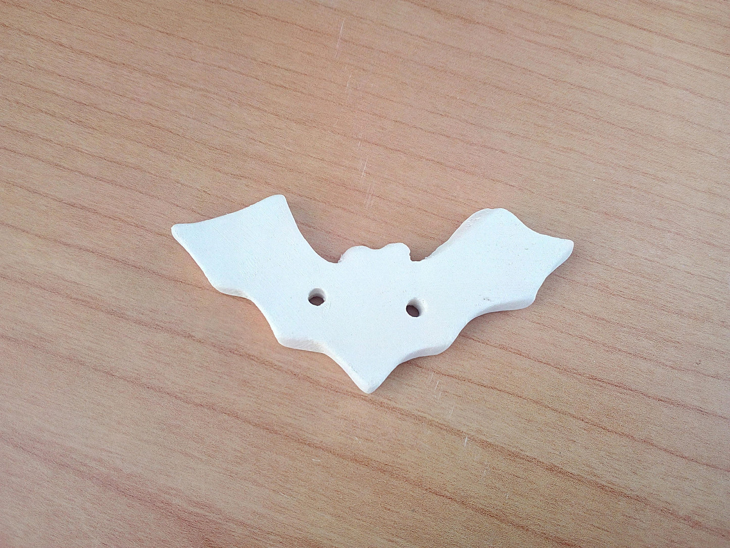 6Pc 75mm Halloween Bat Buttons Extra Large, Unpainted Ceramic Bisque Sewing Buttons Ready To Paint, Trending Now Sewing Notions - Ceramica Ana Rafael