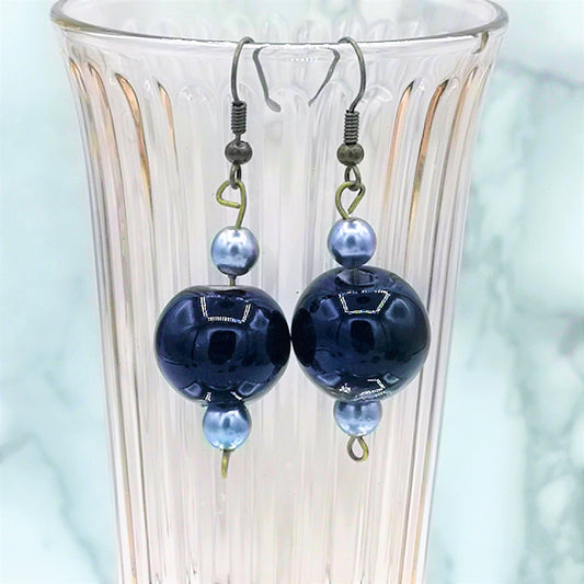 NOVELTY EARRINGS, DANGLE Earring, Unique Aesthetic Earrings, Ceramic 9th Anniversary Gift For Her, Dainty Earrings - Ceramica Ana Rafael