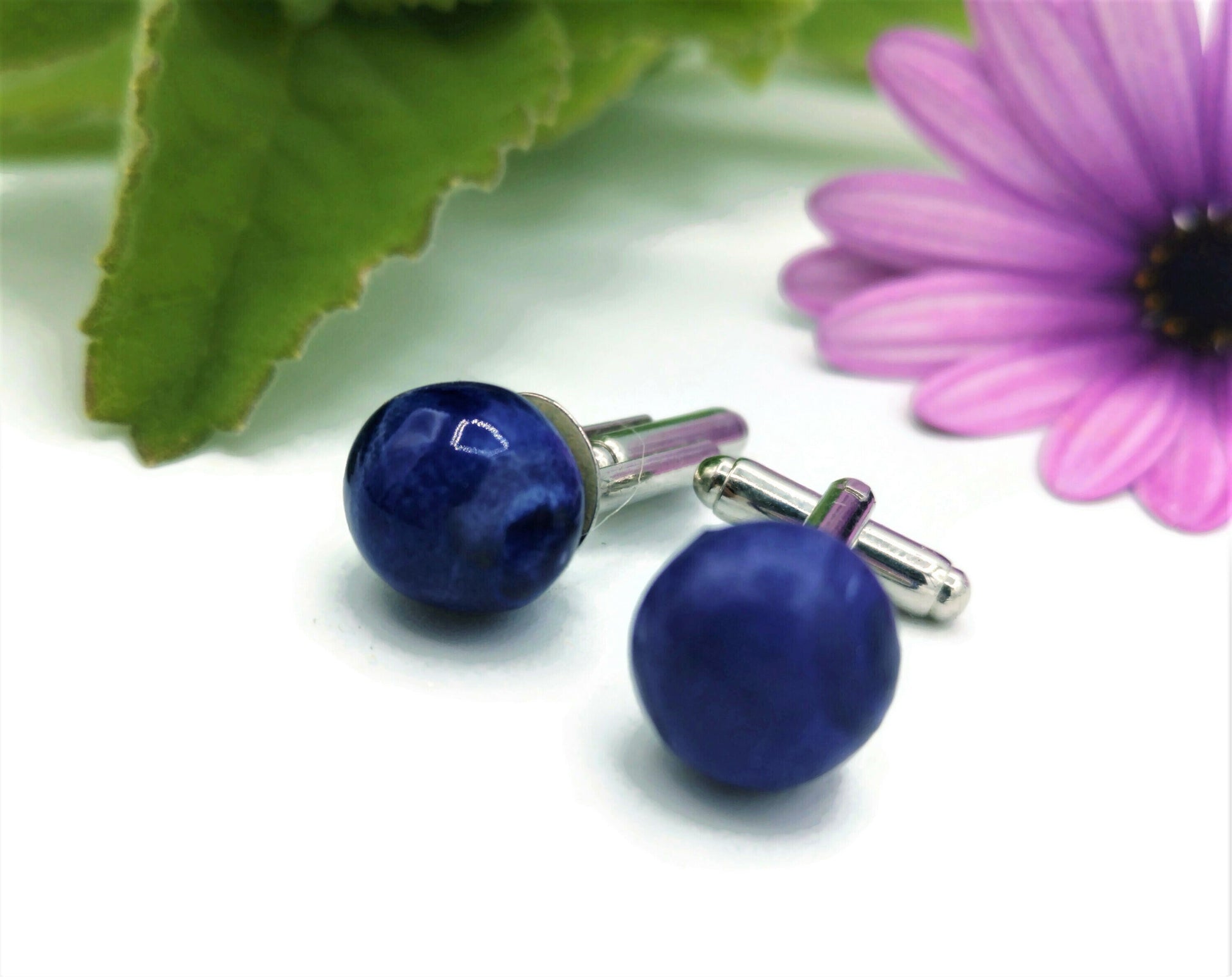 Handmade Ceramic Cufflinks, Jewelry Best Gifts For Him, Boyfriend Birhday, 9 th Anniversary Gift For Husband, Groomsmen Cufflinks For Men - Ceramica Ana Rafael