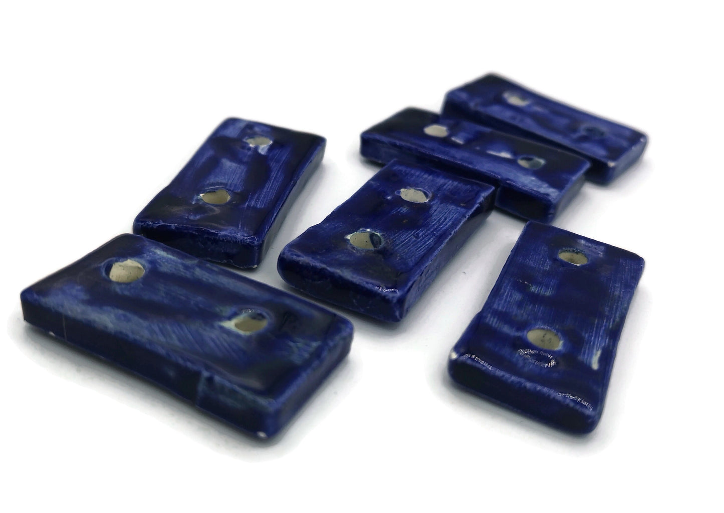 NOVELTY SEWING BUTTONS, Set of 6 Fancy Large Ceramic Button For Jacket, Blouse Or Coats - Ceramica Ana Rafael