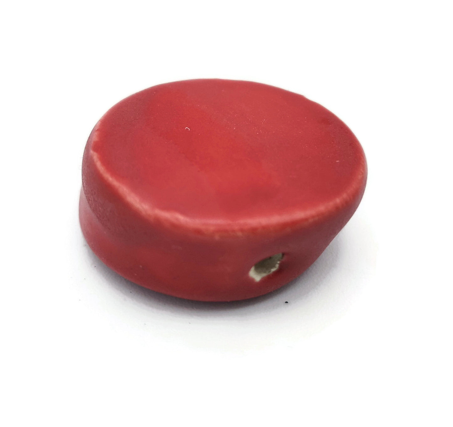 Clay Beads For Jewelry Making, Coin Beads For Crafts, Handmade Ceramic Macrame Beads, Best Selers Round Beads Jumbo, Large Unusual Beads - Ceramica Ana Rafael