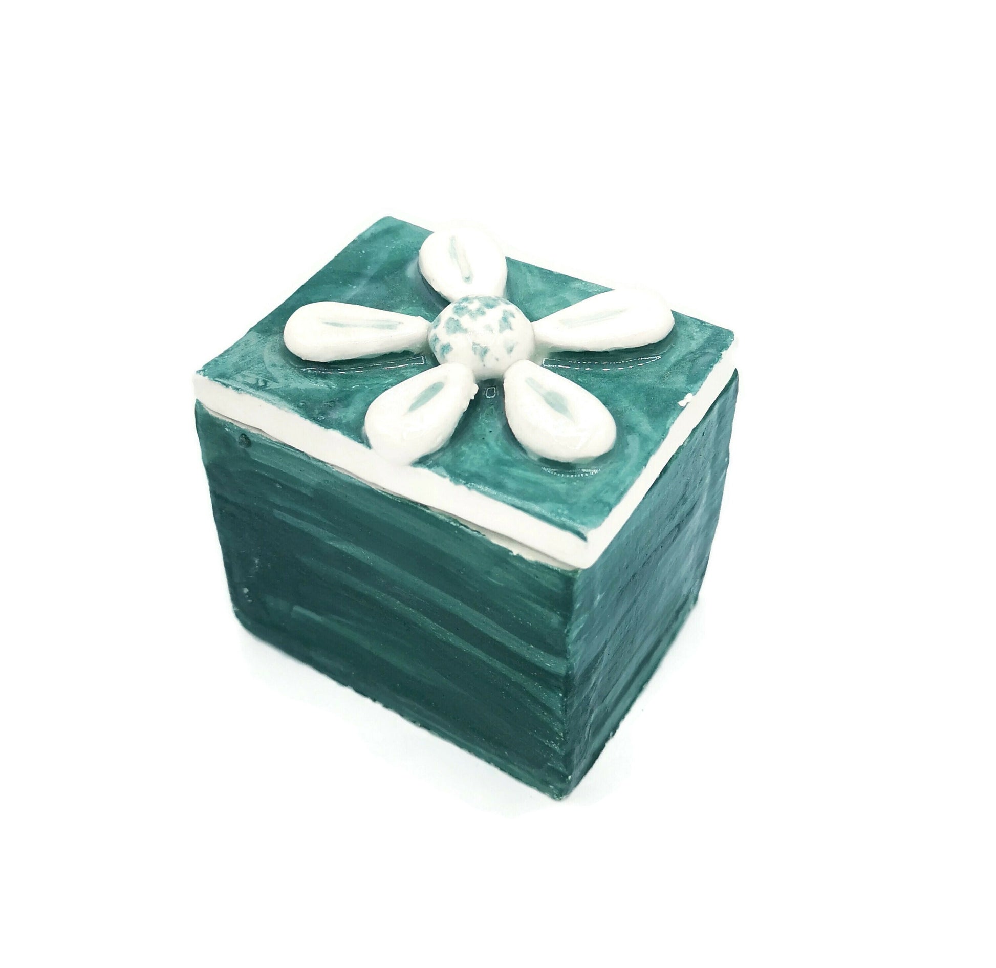 TRINKET BOX, CERAMIC Box, Custom Jewelry Box With Lid, Keepsake Box Mothers Day Gifts For Women Who Has Everything, Small Decorative Box - Ceramica Ana Rafael