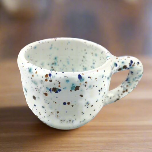 ✨ Confetti Mug – Large Handmade Ceramic Coffee Mug 🎨 🎁 Perfect Gift for Him, Mom, or Dad – A Unique, Colorful Coffee Lover's Dream 🎁