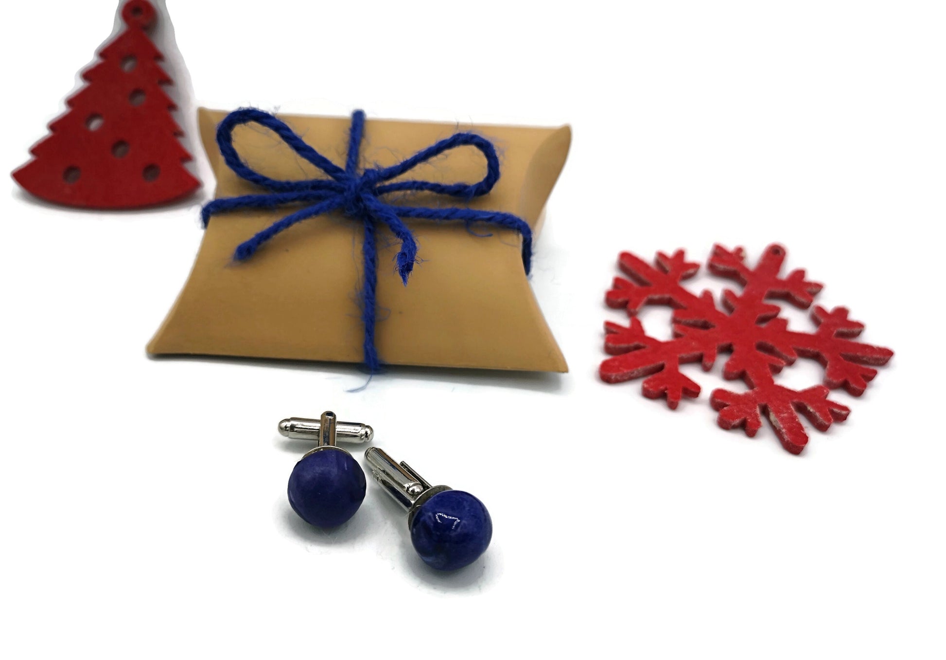 Handmade Ceramic Cufflinks, Jewelry Best Gifts For Him, Boyfriend Birhday, 9 th Anniversary Gift For Husband, Groomsmen Cufflinks For Men - Ceramica Ana Rafael