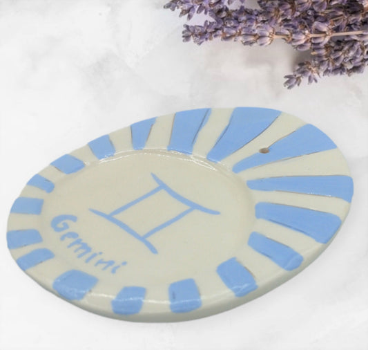 STICK INCENSE BURNER, Gemini Birthday Gift, Mothers Day Gift From Daughter, Incense Stick Holder, Clay Incense Tray, Mom Gift Best Sellers - Ceramica Ana Rafael