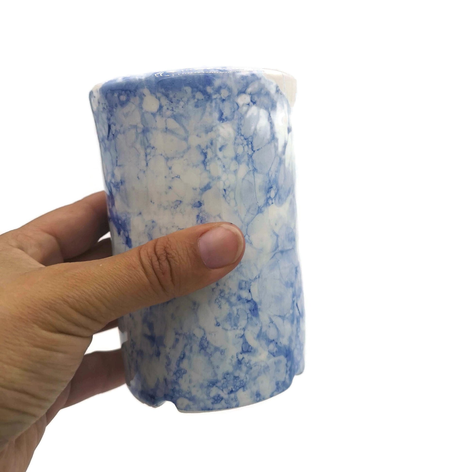 TOOTHBRUSH HOLDER, CERAMIC Tumbler, Utensil Holder, Desk Organizer For Pencil And Pen, Toothbrush Cup - Ceramica Ana Rafael