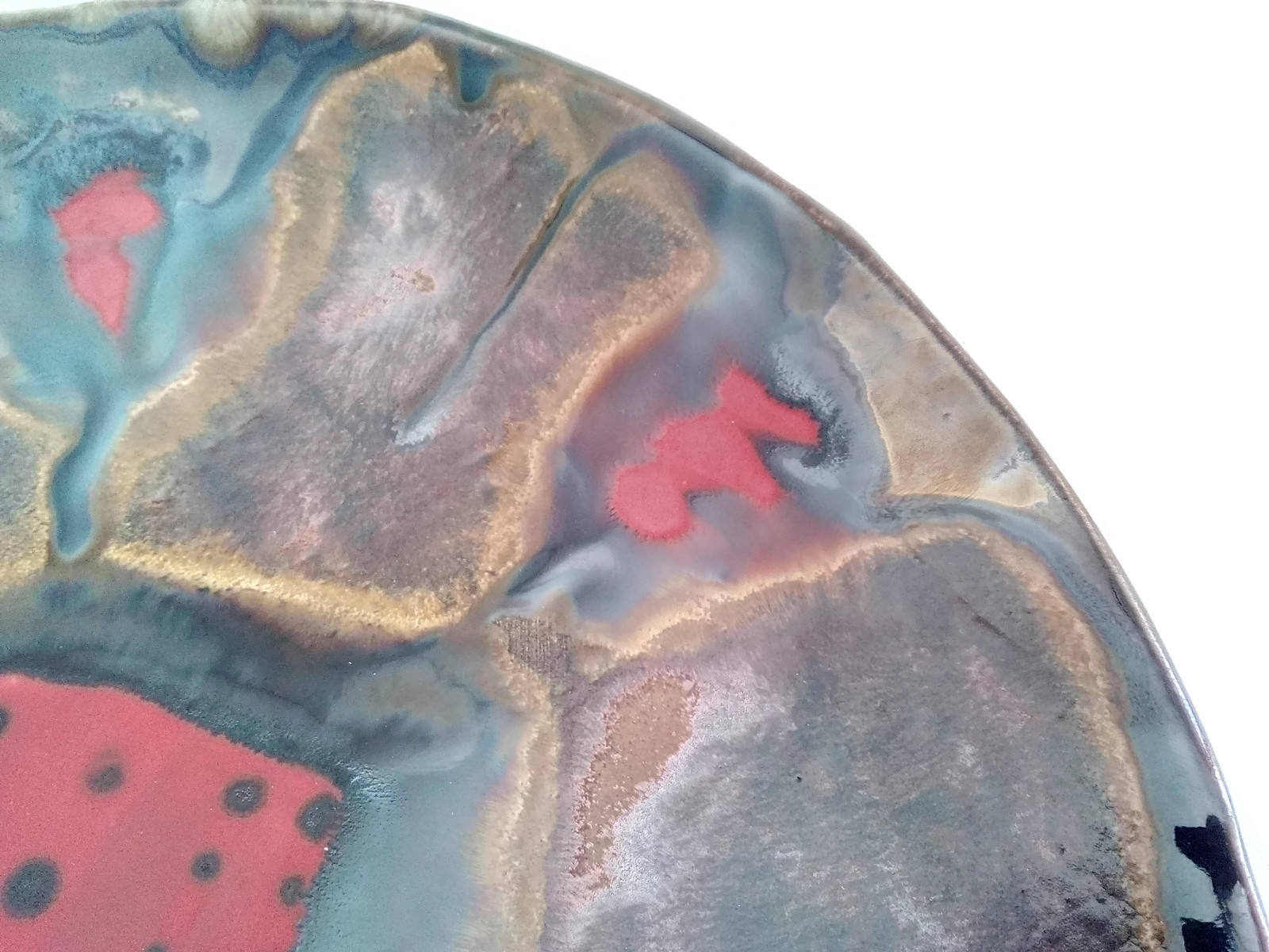 Decorative Plate For Display, Abstract ceramic plate wall decor, 9th anniversary for her, Mothers Day Gift Fro Daughter, Best Gifts For Her - Ceramica Ana Rafael