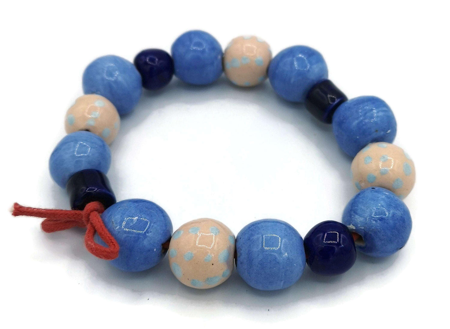 16Pc 10/15mm Handmade Ceramic Beads For Jewelry Making, Assorted Macrame Beads Large Hole, Best Sellers Bead String, Unique Round Beads