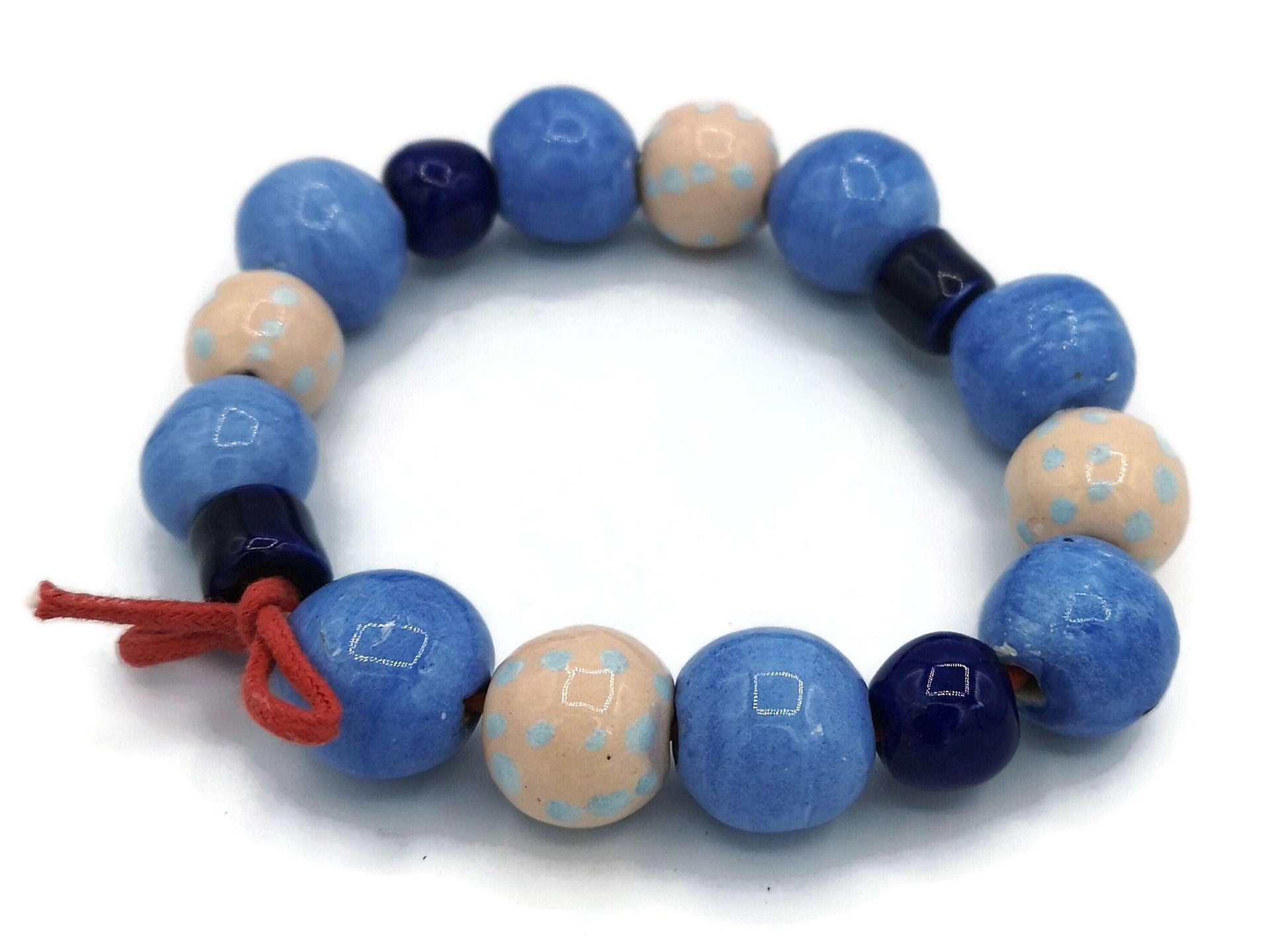 16Pc 10/15mm Handmade Ceramic Beads For Jewelry Making, Assorted Macrame Beads Large Hole, Best Sellers Bead String, Unique Round Beads