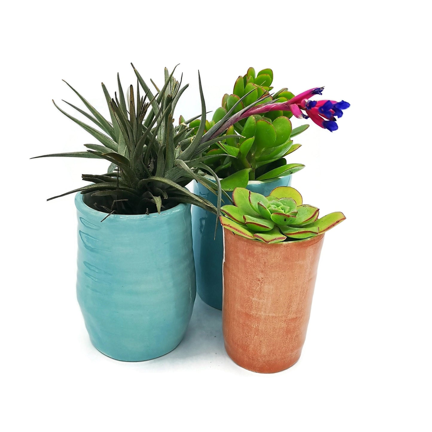 LARGE UTENSIL HOLDER, Handmade Ceramic Succulent Planter Vase With Drainage, Housewarming Gift First Home, Desk Organizer Crock - Ceramica Ana Rafael