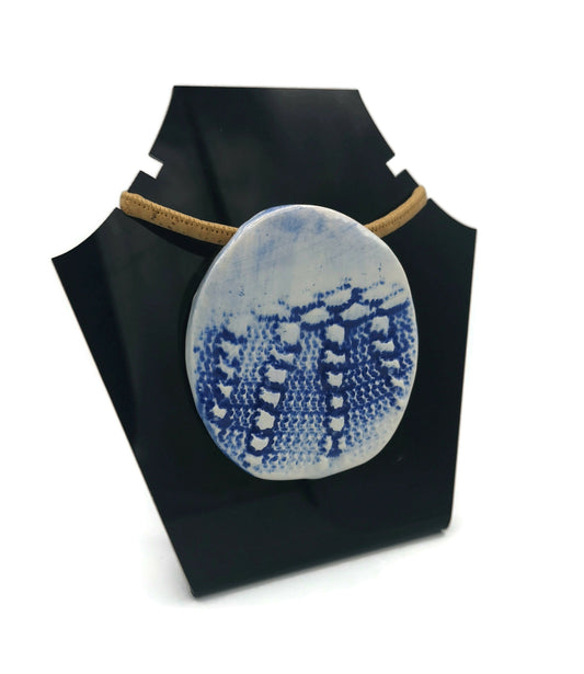 Turquoise Blue Pendant For jewelry Making, Clay Pendant Unique Jewelry Charm, Custom Pendant Necklace, 2022 Best Selling Items Gifts For Mom - Ceramica Ana Rafael