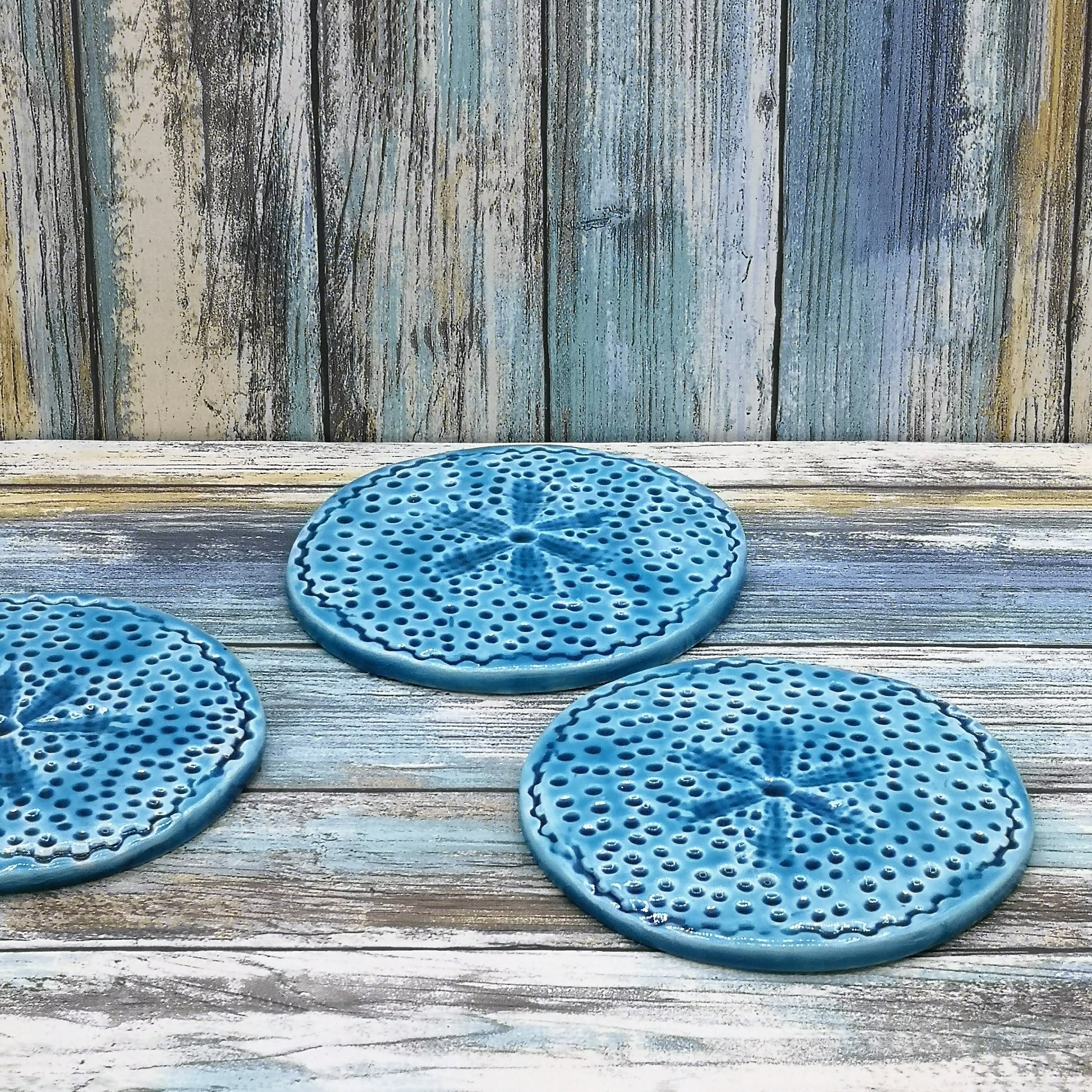 AESTHETIC CERAMIC COASTERS, Modern Round Office Coasters Handmade, Housewarming Gift First Home Clay Coasters - Ceramica Ana Rafael