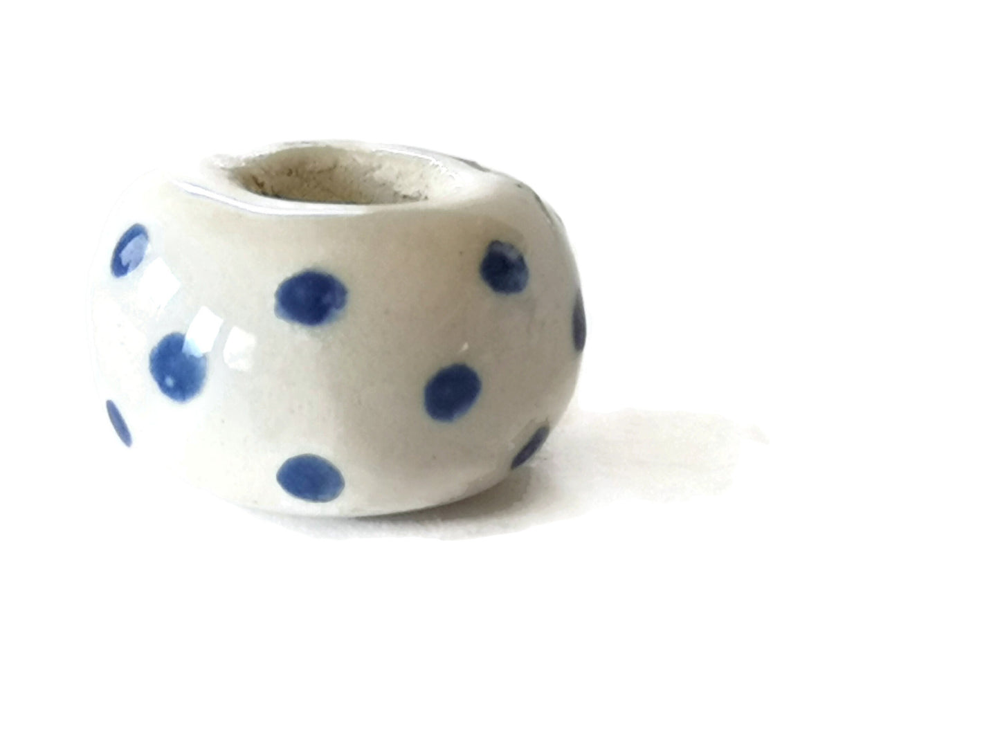 5Pc Large Hole Ceramic Beads, Handmade Macrame Beads for Jewelry Making, Clay Beads, Beard Beads for Hair Braids, Pony Beads, Best Sellers - Ceramica Ana Rafael