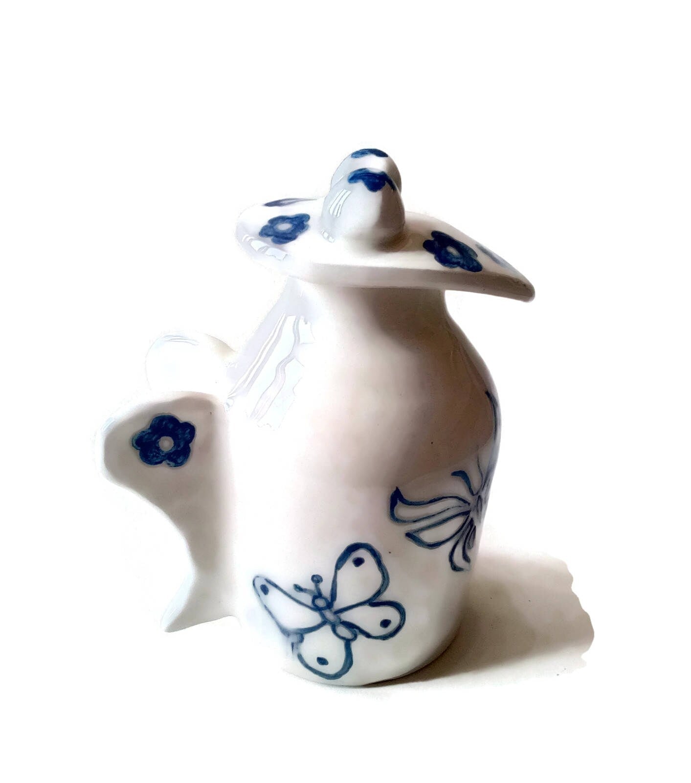 PITCHER WITH LID, Pottery Vase, Hand Painted Pitcher, Ceramic Jug, Iced Tea Pitcher, Small Pitcher, Ceramic Water Pitcher, Host Gift - Ceramica Ana Rafael