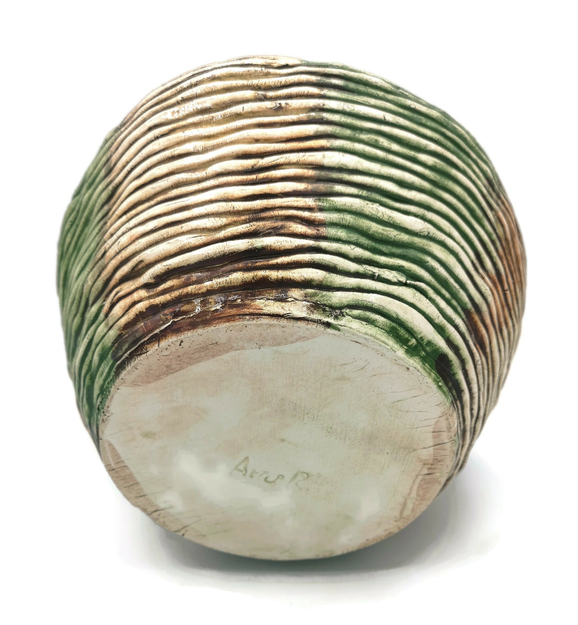 Handmade Ceramic Bud Vase, Rustic Home Decor, Unique Wedding Gift For Couple, Ceramic Sculpture With Antique Look, Large Floor Vase Textured - Ceramica Ana Rafael