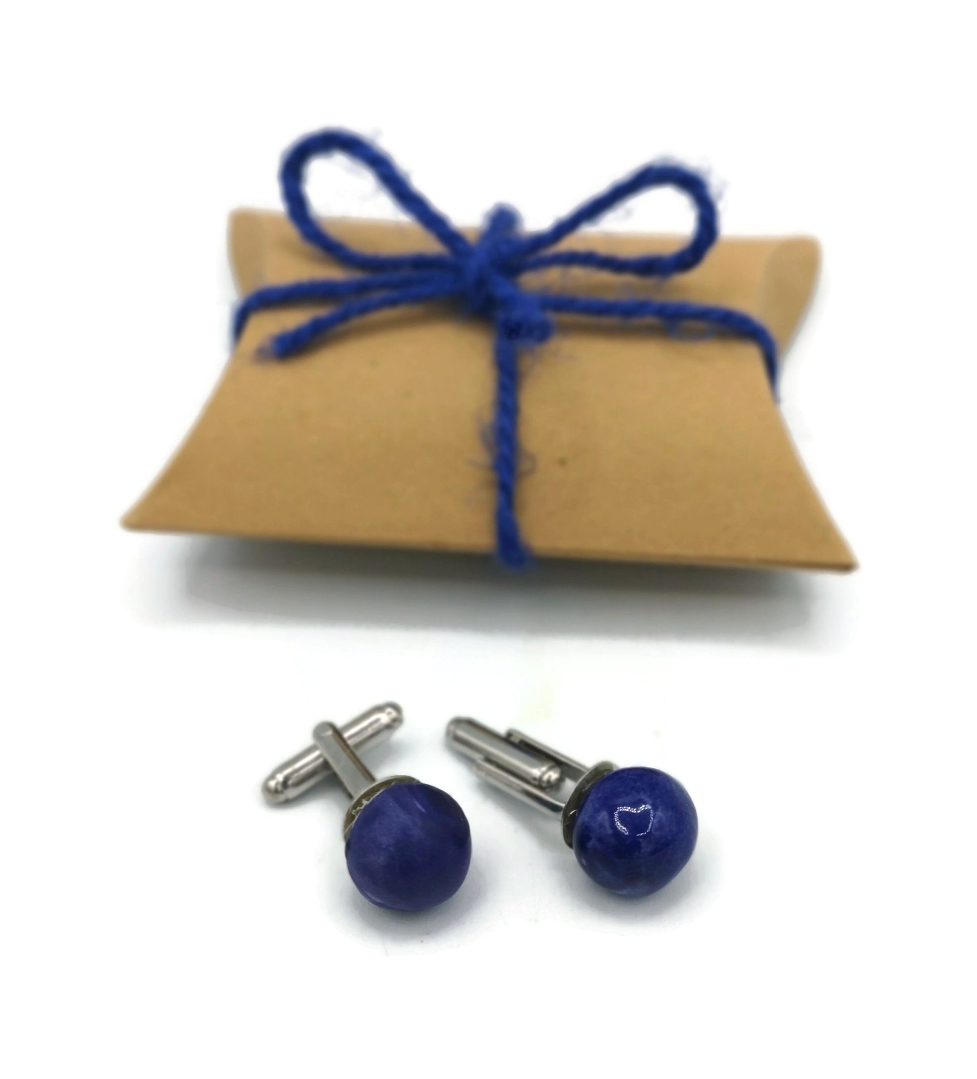 Handmade Ceramic Cufflinks, Jewelry Best Gifts For Him, Boyfriend Birhday, 9 th Anniversary Gift For Husband, Groomsmen Cufflinks For Men - Ceramica Ana Rafael