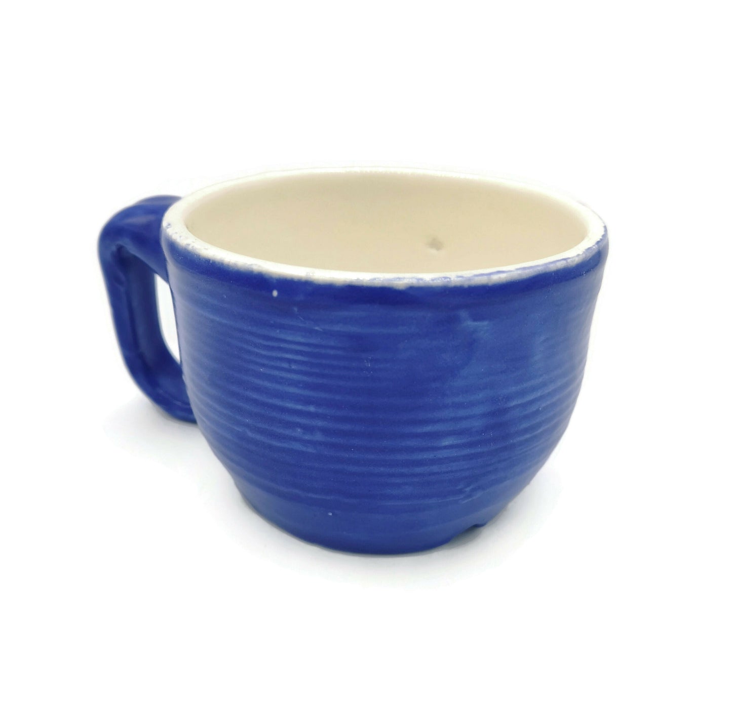 240ml/8oz Royal Blue Handmade Ceramic Mug For Him, Large Coffee Mug, Pottery Mug - Ceramica Ana Rafael