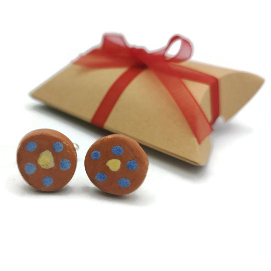 turquoise blue cufflinks for men, valentines day gift for boyfriend, 9th anniversary gift for husband, best gifts for him - Ceramica Ana Rafael