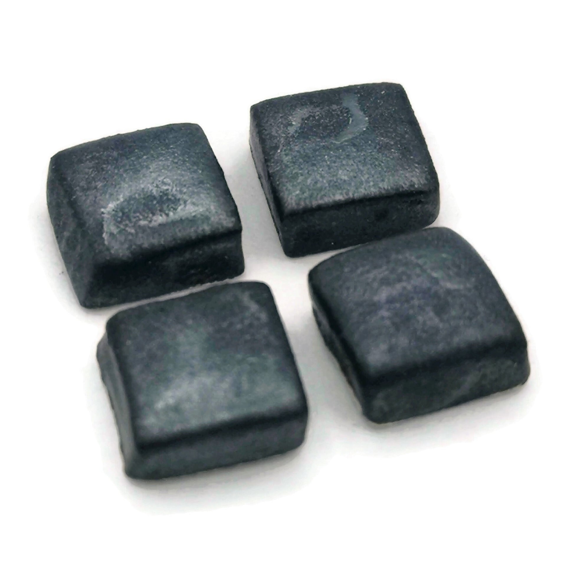 Sparkly Blue Square Ceramic Stud Earrings For Women, Handmade Jewelry Gifts For Her, Aesthetic Clay Stud Earrings, Novelty Dainty Earrings - Ceramica Ana Rafael