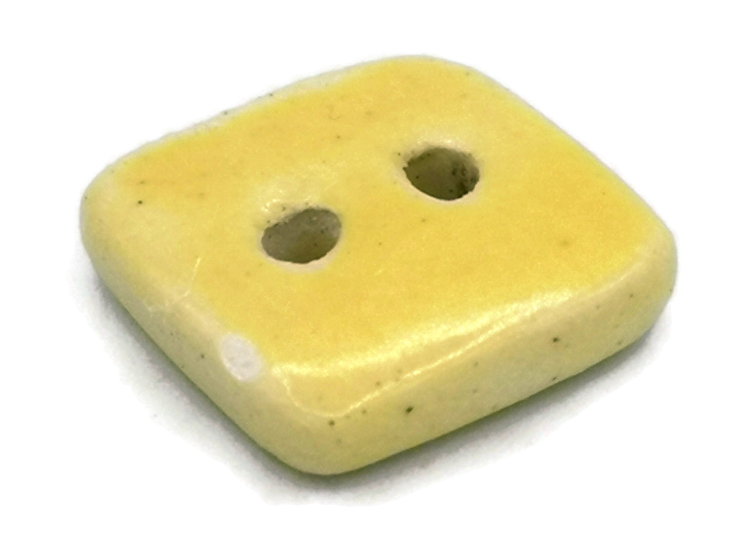 Handmade Ceramic Sewing Buttons, 1 Pc. Square Novelty Buttons For Crafts, Best Selers Custom Buttons, Unique Backpack Buttons Cute Jewelry - Ceramica Ana Rafael