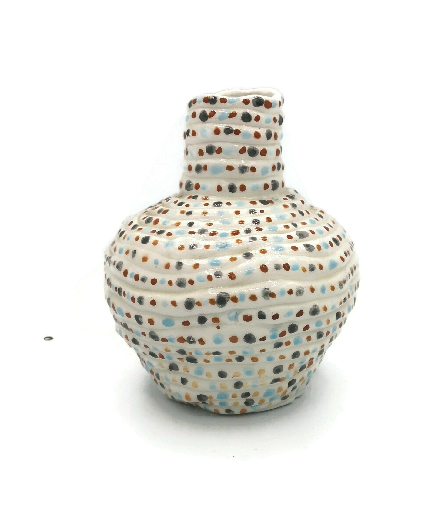 MODERN CERAMIC VASE, Flower Vase, Handmade White Ceramic Bud Vase For Flowers, Decorative Vase Housewarming Gift First Home - Ceramica Ana Rafael